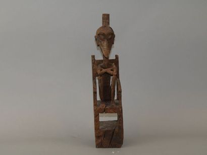 null Statuette en bois de style indonésien - H : 36cm. Provenance: Ancienne collection...