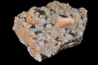 null Calcite, sphalérite et quartz, mine Cavnic (Kapnikbanya), Maramures, Roumanie,...