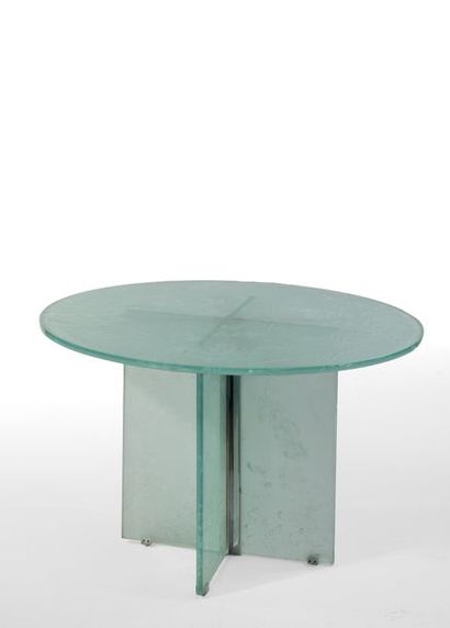François VIGORIE (1953) - table en verre...