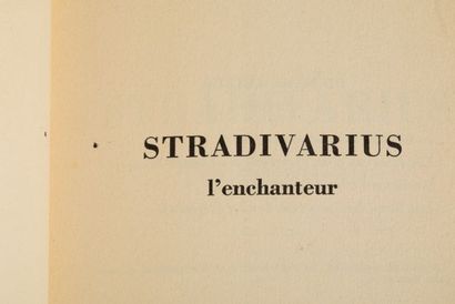 null G.Hoffmann, Stradivarius l’enchanteur - Grasset Genève 2ème édition 1945. Belle...