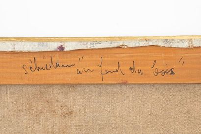 null Jean MIOTTE (1926-2016), Au fond du bois, Huile sur toile, signée en bas à gauche,...