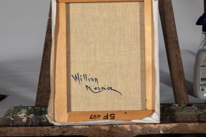 null William MERCIER (XX ème)0160 Deux belles attablées Huile sur toile signée en...