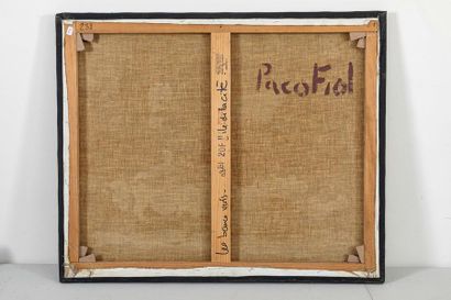 null PACO-FIOL (1939 ), l'île de la Cité, 1980, huile sur toile, signée en bas à...