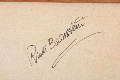 null Rudy BERNSTEIN (1939), Sous-bois, 1983, huile sur toile, signé en bas à droite,...