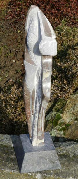 CONTE jean "Dency 'Lov" Sculpture Marbre de Rance Belge (utilisé à Versailles) avec...