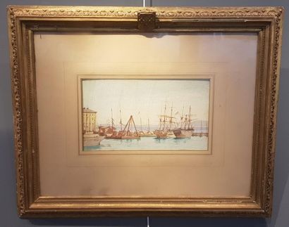 PRINCE DE JOINVILLE (1818-1900) " Sailboats at anchor "

Pair of watercolors forming...