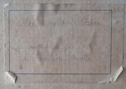 PRINCE DE JOINVILLE (1818-1900) " Voiliers au mouillage "
Paire d’aquarelles formant...
