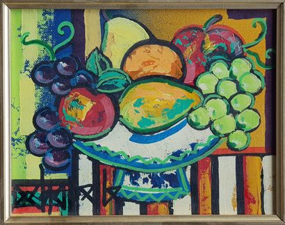 CHAPELLE Dominique (1941) "季节的果实"布面油画19×24厘米装裱33×39厘米左下方签名。





"时令水果"布面油画 19×24厘米装裱...