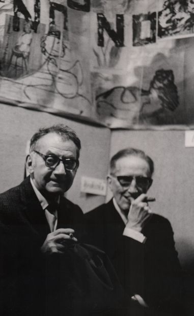 MAN RAY et Marcel DUCHAMP (Pablo VOLTA 1926-2011) Man Ray (1890-1976) et Marcel Duchamp...