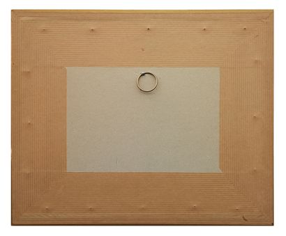 VILLARD Abel (1871-1969) "纸板上的油画，14.5 x 20厘米，带框24.5 x 29.5厘米，已签名。





"松树间的小路" 纸板油画，14.5...