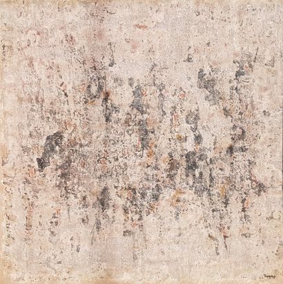 ZAZZI Jean-Marie (né en 1936) "构图 "布面油画，100 x 100厘米，带框102 x 102厘米，已签名。



"构图 "布面油画，100...
