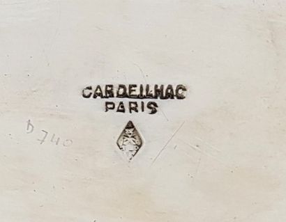 CARDEILHAC Jacques et Pierre 
Silver jardinières (4) rectangular with sides, the...