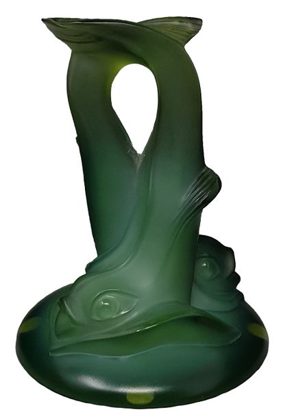 Marc LALIQUE 
Poissons en cristal vert, oeuvre unique. H : 15 cm



REMISE DES LOTS...