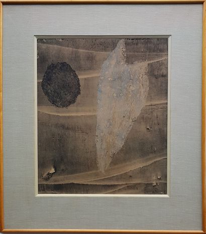 BENTIN Louise (1903-1998) "构图" 水彩画44 x 36厘米，装裱67 x 57厘米，右下角有签名。



"构图" 水彩画44 x 36厘米，装裱67...