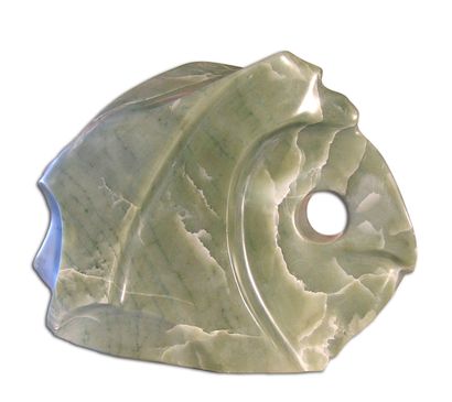 CASTILLE Georges (1931) "异国情调的鱼 "雕塑石头（硬石）直接尺寸独特的作品高度：28厘米宽度：36厘米深度：15厘米重量13公斤签署。...