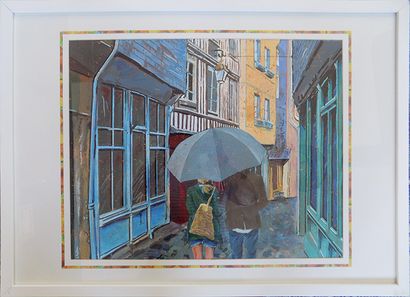 DE SAINT PIERRE Erik Honfleur, Rue des Lingots

Acrylic and pastel on creative paper

Format...