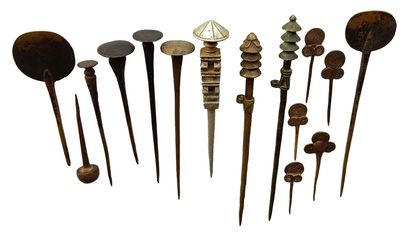 Épingles à cheveux (15) 
Collection of iron or bronze

hairpins from 7 to 21 cm.




High...