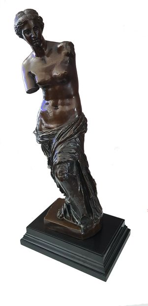 BARBEDIENNE Ferdinand (1810-1892) 
" Vénus de Milo " Grande sculpture d’édition ancienne...