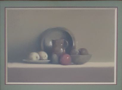 JACQUELIN Pierre "Still life" Pastel 23,5 x 34 cm signed at the bottom left.
