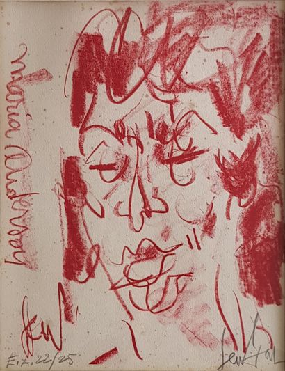 GEN PAUL "Marian ANDERSON" Lithographie Epreuve d’artiste n° 22/25, 35 x 27 cm (à...
