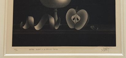 AVATI Mario "石版画29 x 34厘米（带框架52 x 55厘米），编号为35/60，有标题、日期（61）和签名。