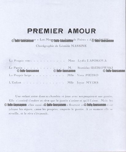 Premier Amour – WALERY Paris Érik SATIE – Marie LAURENCIN – Léonide MASSINE
Réunion...