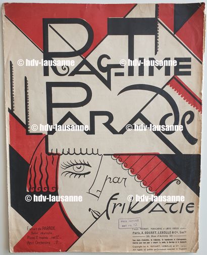 Erik SATIE RAG-TIME PARADE Deux partitions : "Rag-Time Parade" et "La Diva de l’Empire"...