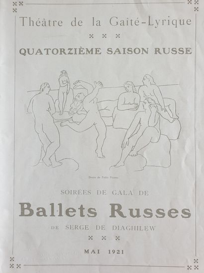 Programmes des Ballets Russes de Diaghilew – 1921 et 1924 Programme à la Gaité Lyrique...