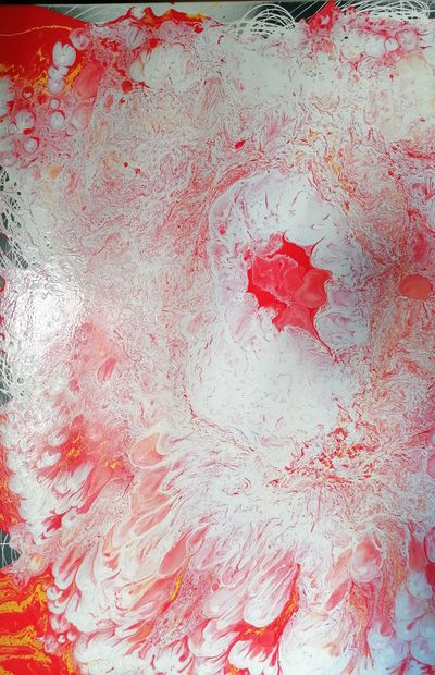 NADEL Nadège MICHEL dite 'Red bubble' 80.100 cm tableau acrylique.

Le lot se trouve...