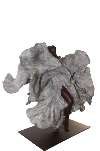 CANTIN Josiane "Envol" Sculpture en bronze Hauteur : 41 cm Largeur : 47 cm Longueur...