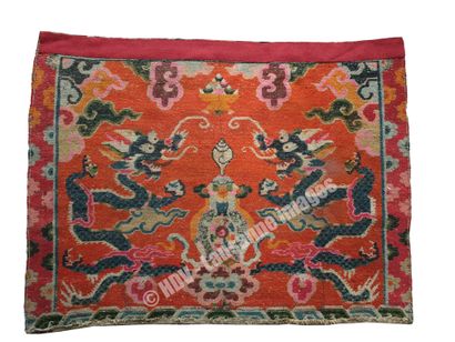 Tapis - Tibet (1880-1920) Tapis épais en laine tissé et noué main au Tibet, beau...