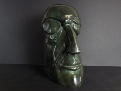 MAUZAT Marc "Baon" Sculpture en bronze patiné H : 24 cm L : 12 cm Largeur : 20 cm...