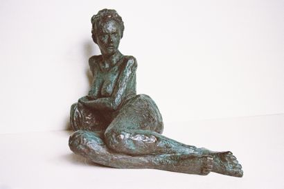 MOLINIE-JONQUET Chantal "Prestance" Sculpture en bronze patinée 1/8 sur la base Fondeur...