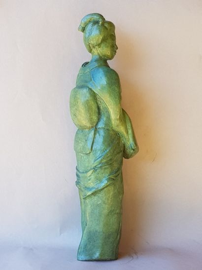 FAURE/WISMAN France "Geïsha" Sculpture Bronze
Hauteur : 44 cm largeur : 9 cm
Fondeur...