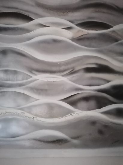 NADEL Nadège MICHEL dite "Cycloide" Acrylique et aérosols sur toile 100 x 100 cm...