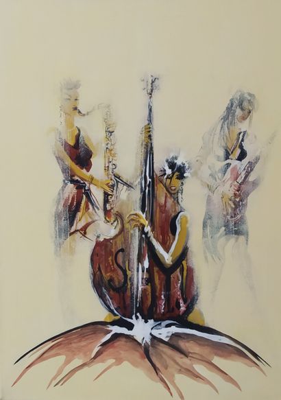 GAIDA Philip "Women in Jazz" Acrylique sur toile 50 x 70 cm signée.

Le lot se trouve...