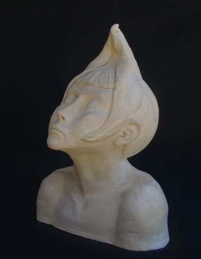 FAURE/WISMAN France "Inspiration" Sculpture Grès
Hauteur : 34 cm largeur : 26 cm...