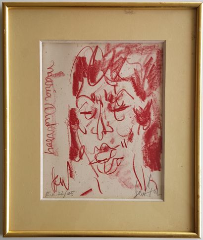 GEN PAUL (1895-1975) "Marian ANDERSON" Lithographie Epreuve d’artiste n° 22/25, 35...