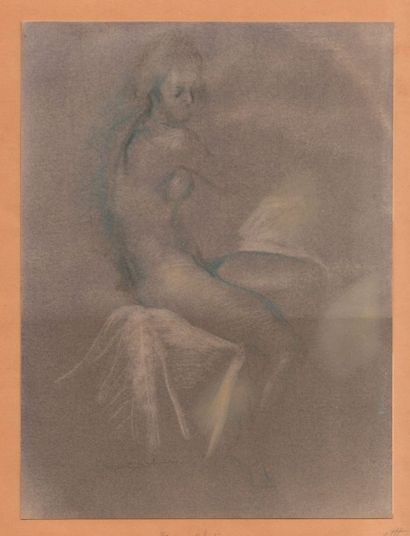 Edgar CHAHINE (1874-1947) Estimation : 200 - 300 €
"Femme nue" Pastel signée sur...