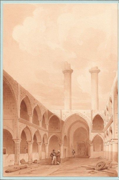 Charles TEXIER (1802-1871)  Estimation : 100 - 250 € 
" Vue de l'Imaret de Oulou-Djami...