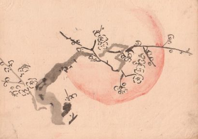 Lot de 10 aquarelles japonaises sur papier du XIXe siècle Estimation 200 - 300 €
"Le...