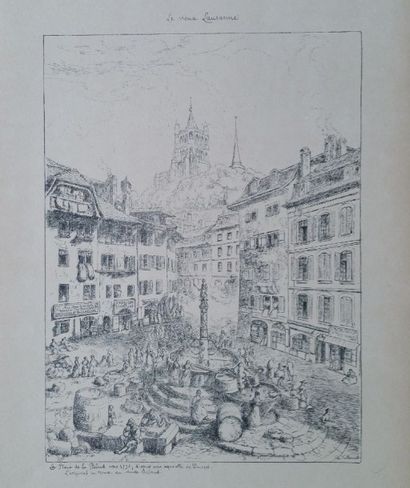 VUILLERMET Charles (1849-1918) Estimation : 200 - 250 €
"Le Vieux Lausanne" Portfolio...