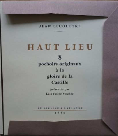 LECOULTRE Jean (né le 9 juin 1930) Estimation : 100 - 200 €
"Haut Lieu" Portefeuille...