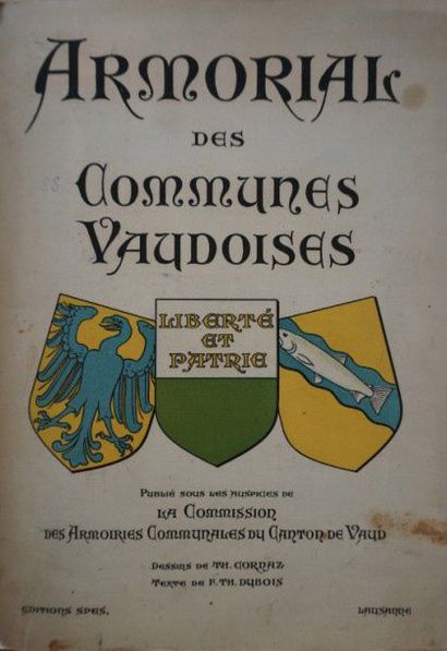 "Armorial des communes Vaudoises" Estimation : 50 - 100 €
Livre de Th. Cornaz et...