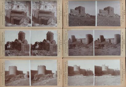 VROUYR Aram (1865-1934) - "Les ruines d'Ani" c.1890, 43 photos collées en double...