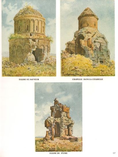 VROUYR Aram (1865-1934) - "Les ruines d'Ani" c.1890, 43 photos collées en double...