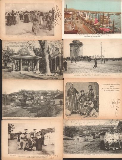Cartes postales de Grèce et divers 113 Cartes postales : 67 de Grèce dont 22 de Salonique...