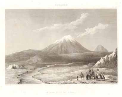 TESSIER Charles (1802-1871) « Arménie » 13 gravures à l’eau-forte de 1842, « Le Mont...