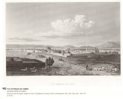 TESSIER Charles (1802-1871) « Orient » 22 gravures à l’eau-forte de 1842, « Tabriz...