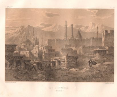 FLANDIN Eugène (1809-1889) « Arménie » 23 lithographies, 21 dessinées et gravées...